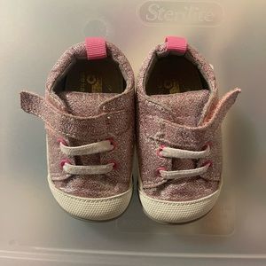 See Kai run metallic pink shoes